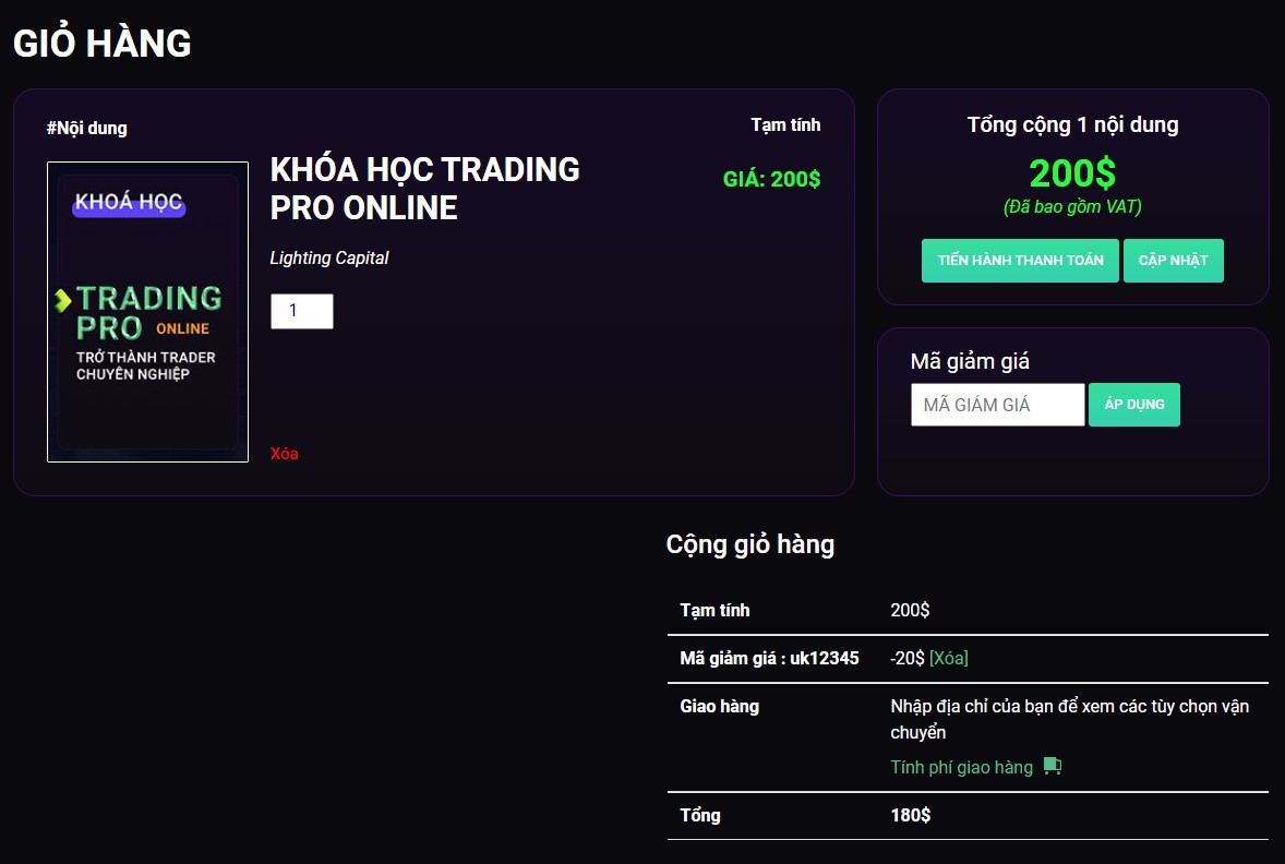 Tùy chỉnh hiển thị giỏ hàng WooCommerce theo sở thích
